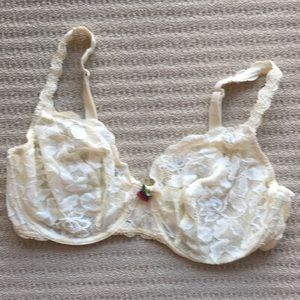 Felina Ivory Lace Underwire Bra 36D